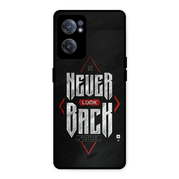 Never Look Back Diamond Metal Back Case for OnePlus Nord CE 2 5G